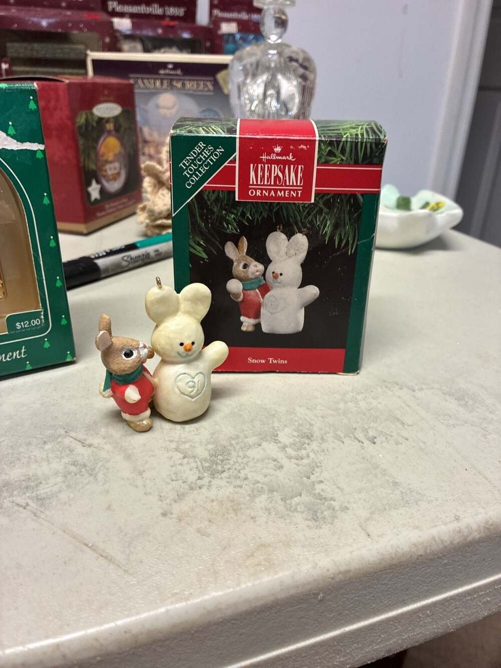 Hallmark Keepsake Ornament Snow Twins Tender Touches Collection 1991